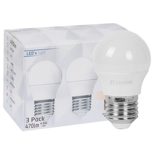 LED-Lampe 3er-Set Tropfen-Form opal E27/4,5W 40W 470 lm 2700K LED-Lampe 3er-Set Tropfen-Form opal E27/4,5W 40W 470 lm 2700K