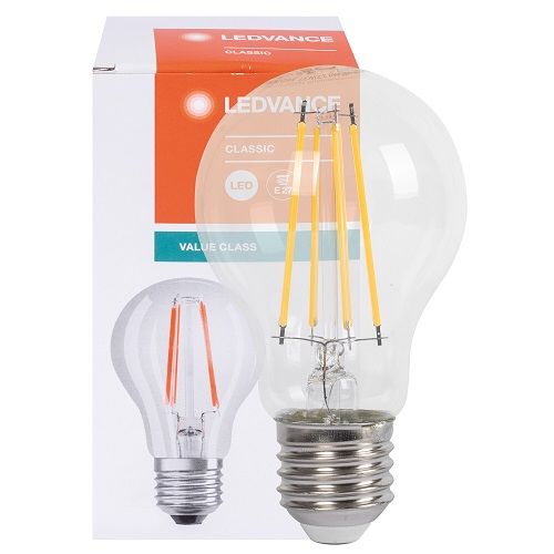 LED-Filament-Lampe CLASSIC A VALUE AGL-Form klar E27 2700K 6,5W LED-Filament-Lampe CLASSIC A VALUE AGL-Form klar E27 2700K 6,5W