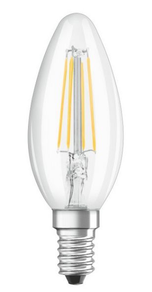 LED-Kerzenlampe E14 230V 5W 470lm klar dimmbar LED-Kerzenlampe E14 230V 5W 470lm klar dimmbar