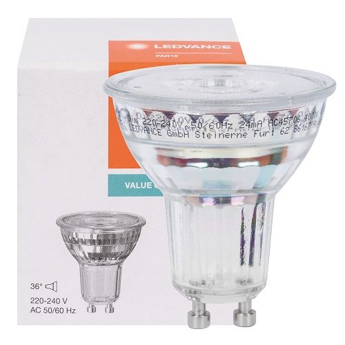 LED-Reflektorlampe GU10 4000K 6,9W 575lm 36° Glas-Reflektor LED-Reflektorlampe GU10 4000K 6,9W 575lm 36° Glas-Reflektor