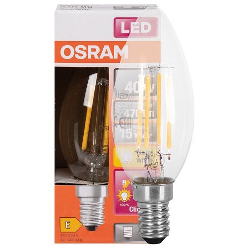 LED-Filament-Lampe CLASSIC B THREE STEP DIM Kerzen-Form klar LED-Filament-Lampe CLASSIC B THREE STEP DIM Kerzen-Form klar