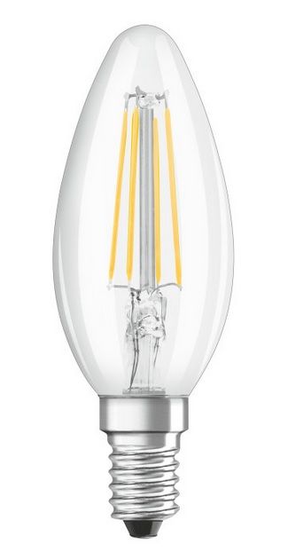 LED-Kerzenlampe E14 230V 5W 470lm klar dimmbar LED-Kerzenlampe E14 230V 5W 470lm klar dimmbar