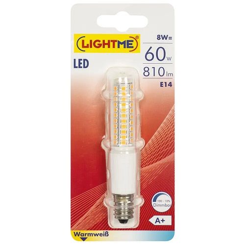 LED-Lampe Röhren-Form klar E14/8W (60W) 810 lm 2700K LED-Lampe Röhren-Form klar E14/8W (60W) 810 lm 2700K