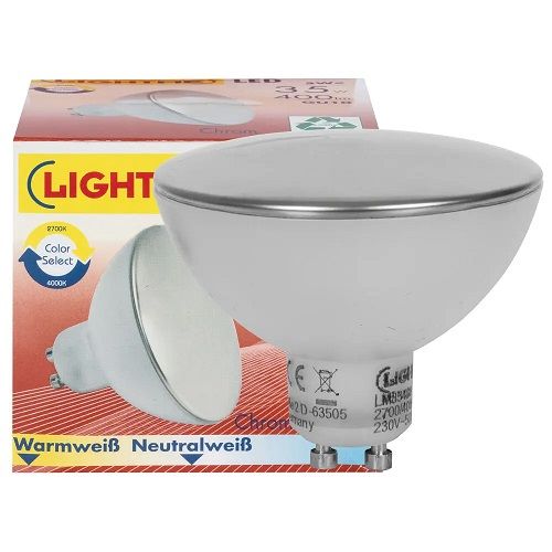LED-Reflektorlampe GU10 2700K + 4000K 5,0W 400lm LED-Reflektorlampe GU10 2700K + 4000K 5,0W 400lm
