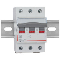 Einbau-Kipp-A-Schalter DX³, 63A, 3-polig