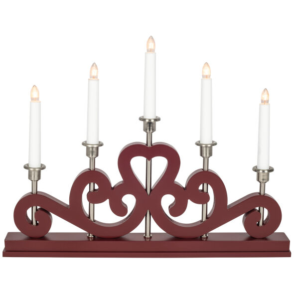 Weihnachtsleuchter ENEBY 5 x E10/55V/3W