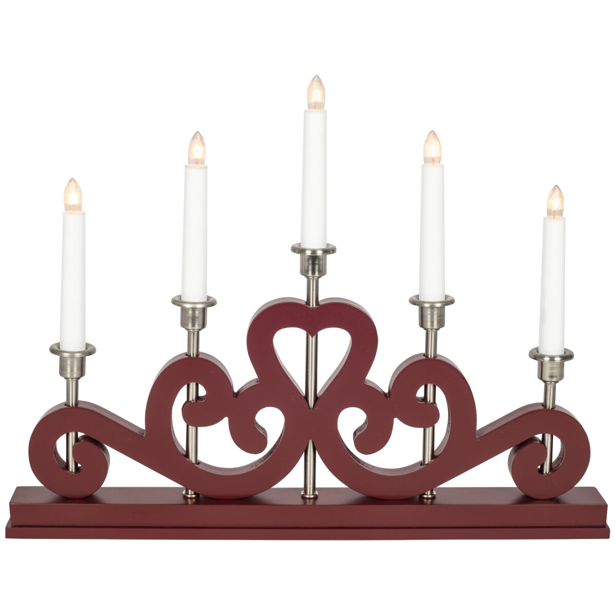 Weihnachtsleuchter ENEBY 5 x E10/55V/3W