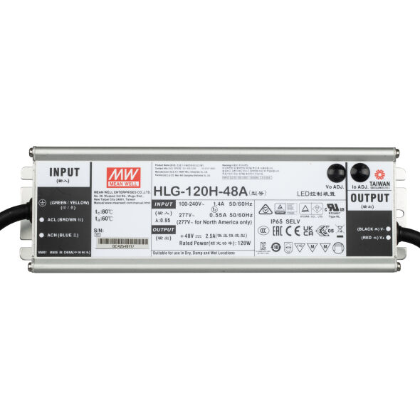 LED-Netzteil 48V-DC 120W Aluminiumgehäuse LED-Netzteil 48V-DC 120W Aluminiumgehäuse