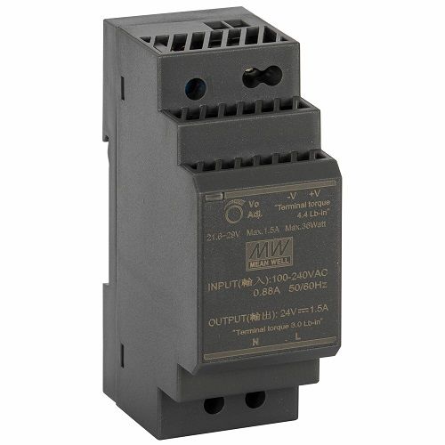 Reiheneinbau-Netzteil HDR 24V-DC/15-54W Reiheneinbau-Netzteil HDR 24V-DC/15-54W