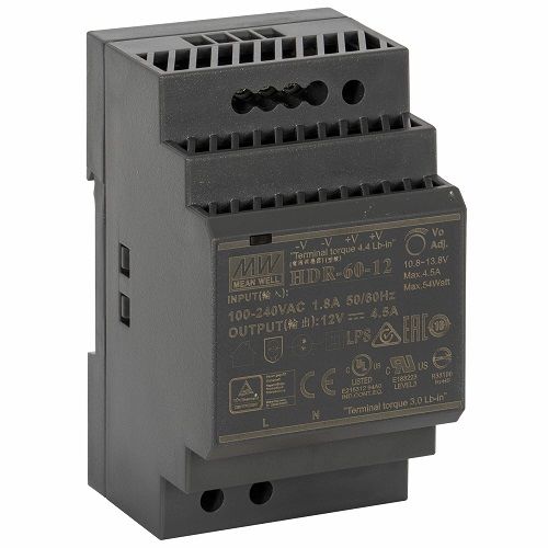 Reiheneinbau-Netzteil HDR 12V-DC 54W Reiheneinbau-Netzteil HDR 12V-DC 54W