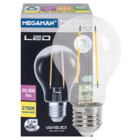 LED-Filament-Lampe MEGA-EFFICIENCY AGL-Form klar E27 2700K 2,3W