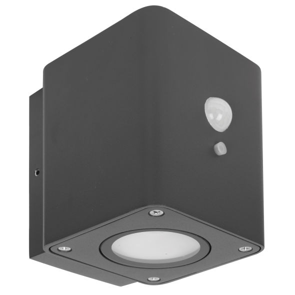 LED-Solarwandleuchte LED/1W mit IR-Sensor eckig LED-Solarwandleuchte LED/1W mit IR-Sensor eckig