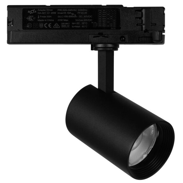 Schienenstrahler ANGELO M LED/21W schwarz 4000K Schienenstrahler ANGELO M LED/21W schwarz 4000K