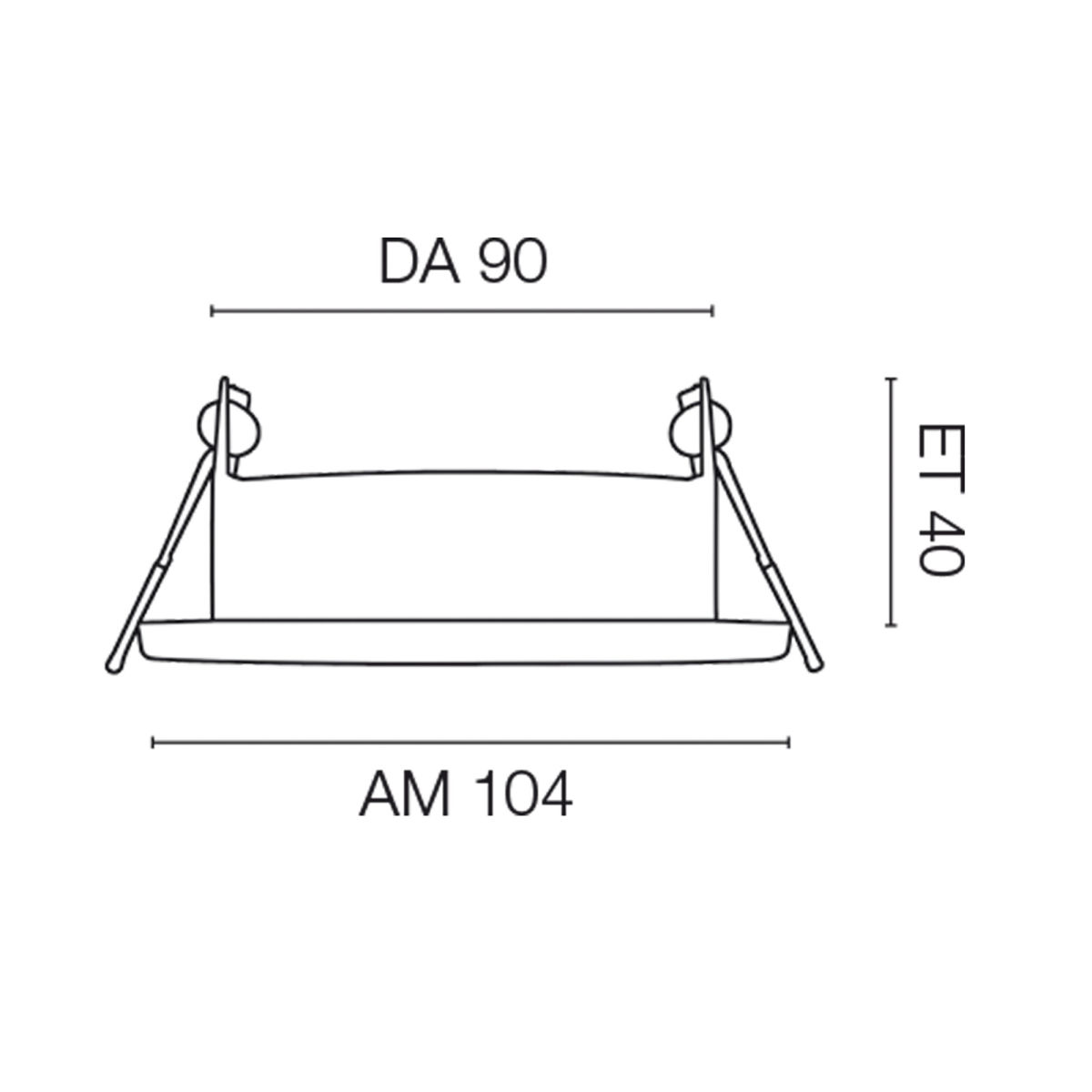 Einbauleuchte 1x GX53/15W-LED schwarz