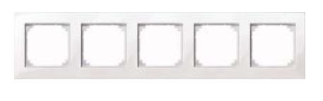 Rahmen M-PLAN 5-fach polarweiß glänzend