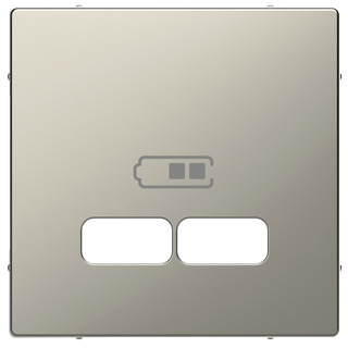 Zentralplatte für USB nickelmetallic MEG4367-6050 Zentralplatte für USB nickelmetallic MEG4367-6050