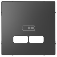 Zentralplatte für USB anthrazit  MEG4367-6034