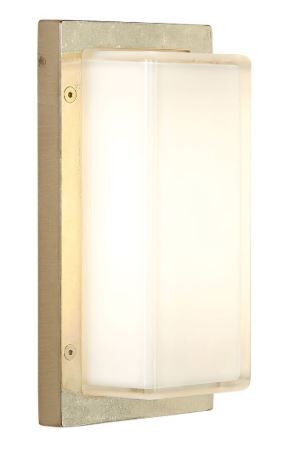 Außenwandleuchte, ICE CUBIC, 1 x E27/20W, Messing Außenwandleuchte, ICE CUBIC, 1 x E27/20W, Messing