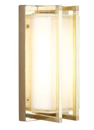 Außenwandleuchte, ICE CUBIC FRAME, 1 x E27/20W, Messing Außenwandleuchte, ICE CUBIC FRAME, 1 x E27/20W, Messing