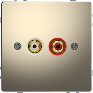 Steckdose nickelmetallic Steckdose nickelmetallic