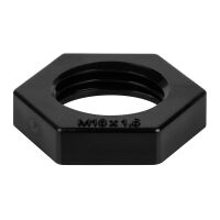 Iso-Gegenmutter metrisch schwarz halogenfrei M 16