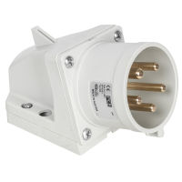 CEE-Wandgerätestecker 5-polig 400V 1h Notstrom mit Schraubklemmen 32A