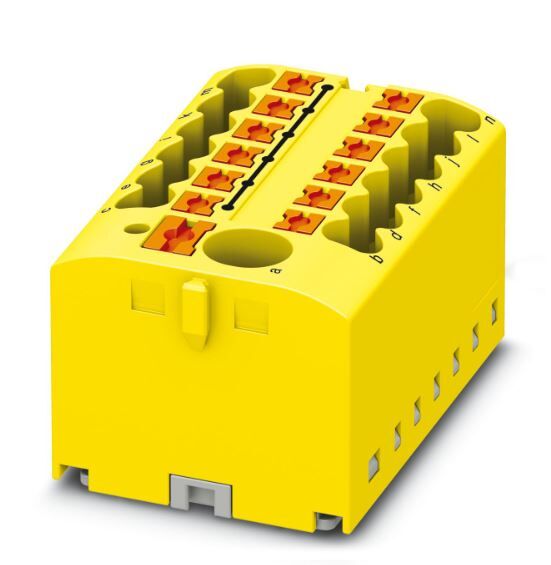 Verteilerblock PTFIX 6/12X2,5 YE