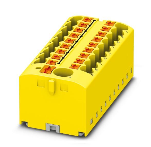 Verteilerblock PTFIX 6/18X2,5 YE Verteilerblock PTFIX 6/18X2,5 YE