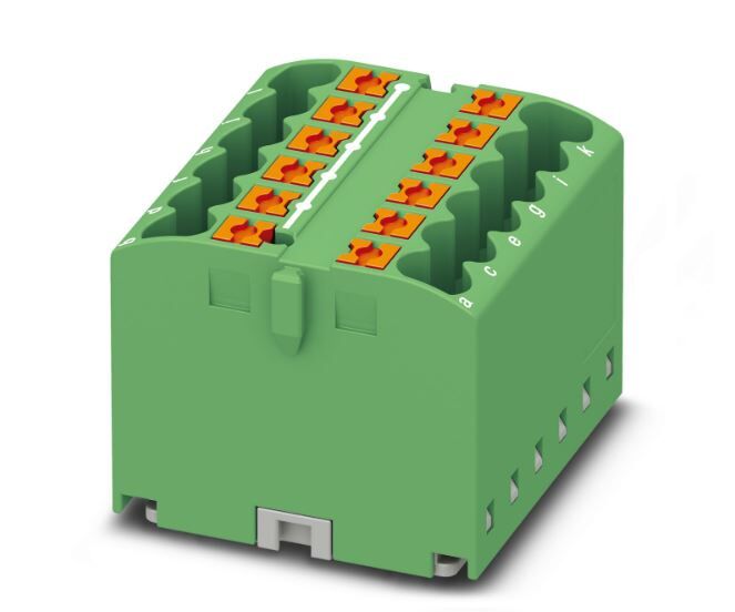 Verteilerblock PTFIX 12X2,5-G GN
