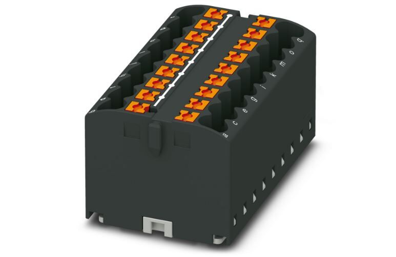 Verteilerblock PTFIX 18X2,5 BK