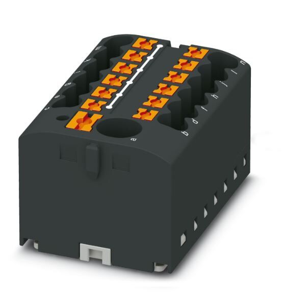 Verteilerblock PTFIX 6/12X2,5-G BK
