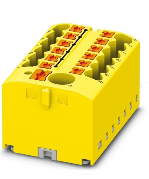 Verteilerblock PTFIX 6/12X2,5-G YE