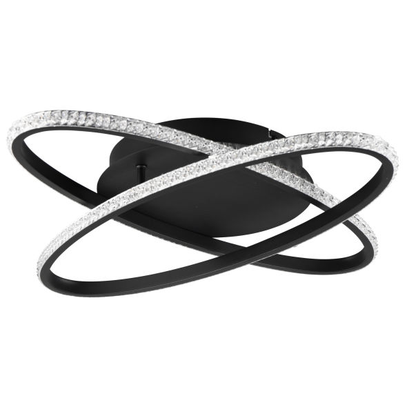 Deckenleuchte KNOTEN LANE LED/27W Metall schwarz/matt Deckenleuchte KNOTEN LANE LED/27W Metall schwarz/matt