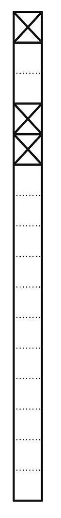 Kommunikations-Stele KS 616-1/2 W