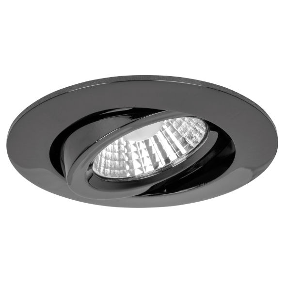 LED-Einbauleuchte DILED 6W 310lm 3000K schwarz-chrom