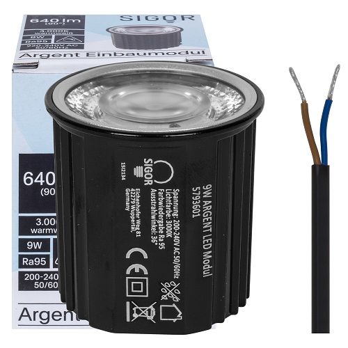LED-Modul PAR/MR16 ARGENT 9W 3000K 60° LED-Modul PAR/MR16 ARGENT 9W 3000K 60°