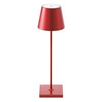 LED-Akku-Tischleuchte NUINDIE LED/2,2W rund kirschrot