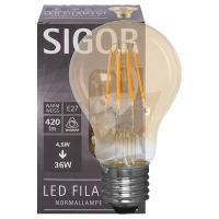 LED-Filament-Lampe AGL-Form goldfarben E27 2500K