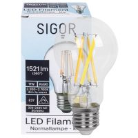 LED-Filament-Lampe AGL-Form klar E27 2700K bis 2200K 11W (100W), 1.521 lm