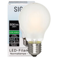 LED-Filament-Lampe AGL-Form matt E27 2700K 3,8W 60W 806 lm