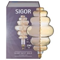 LED-Filament-Lampe GIANT NEST E27/6W L 335, Ø 200 braun