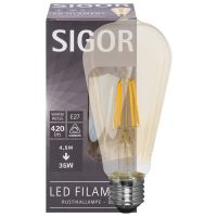 LED-Filament-Lampe Edison-Form goldfarben E27 2400K