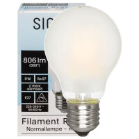 LED-Filament-Lampe Full Spectrum AGL-Form matt E27 2700K 9W 60W 806 lm