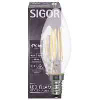 LED-Filament-Lampe Kerzen-From klar E14 2700K 4,5W (40W), 470 lm