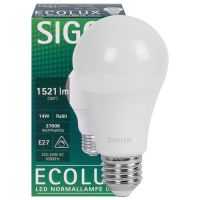 LED-Lampe ECOLUX AGL-Form 14,0 W E27 2700K 1521lm