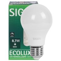 LED-Lampe ECOLUX AGL-Form E27 2700K L 106, Ø 60