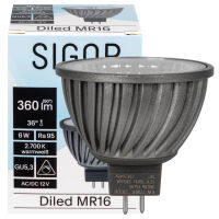 LED-Reflektorlampe MR16 DILED GU5,3/12V/6W (60W) 360 lm 2700K