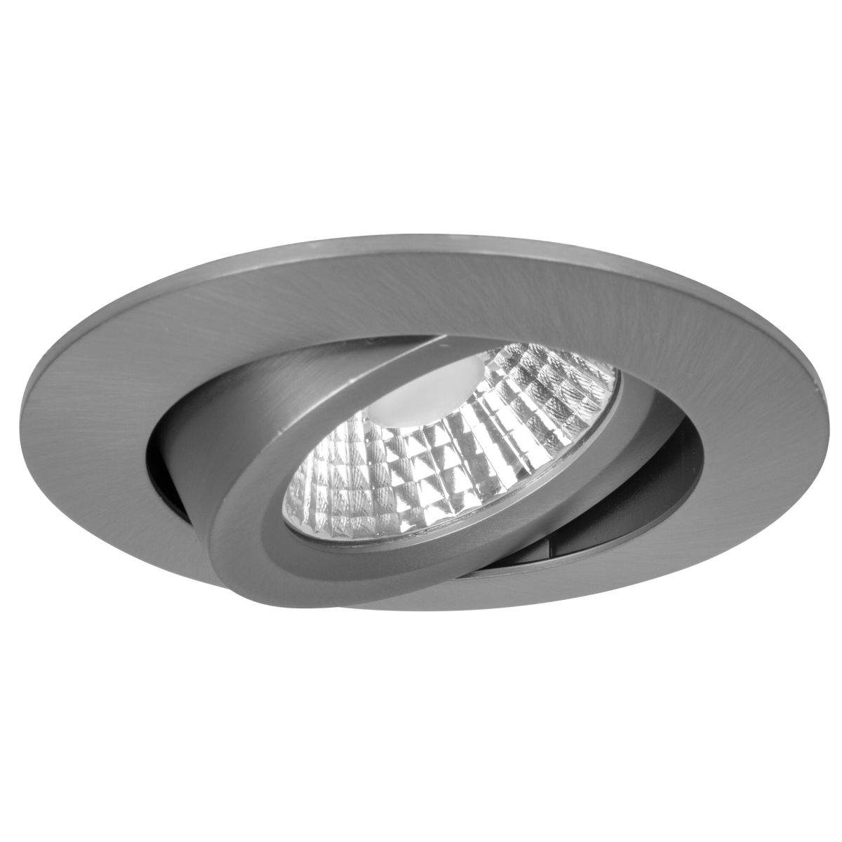 LED-Einbauleuchte DILED 10W 650lm 2700K stahl matt