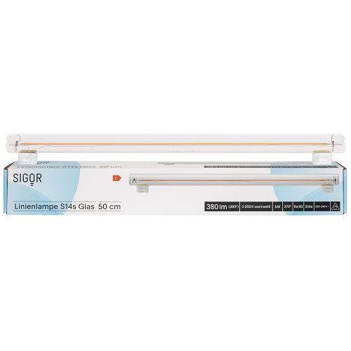 LED-DEKO-Linienlampe klar 2-Sockel-S14s 2200K 5W LED-DEKO-Linienlampe klar 2-Sockel-S14s 2200K 5W