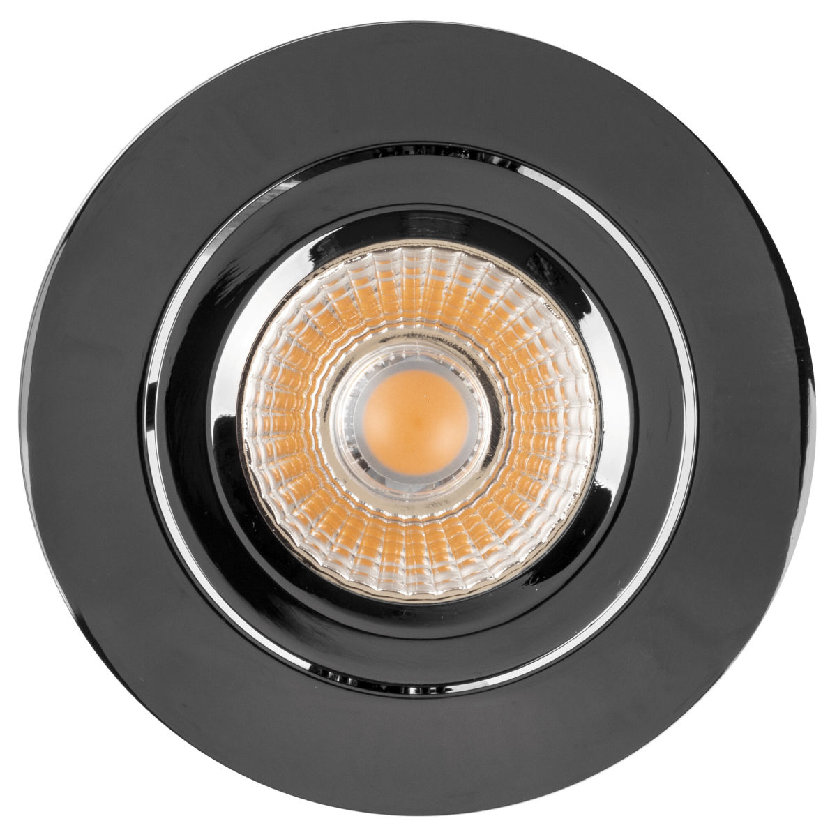 LED-Einbauleuchte DILED 6W 310lm 3000K schwarz-chrom